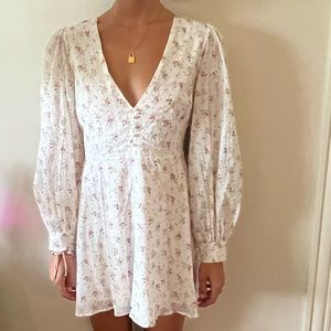 White Floral Dress